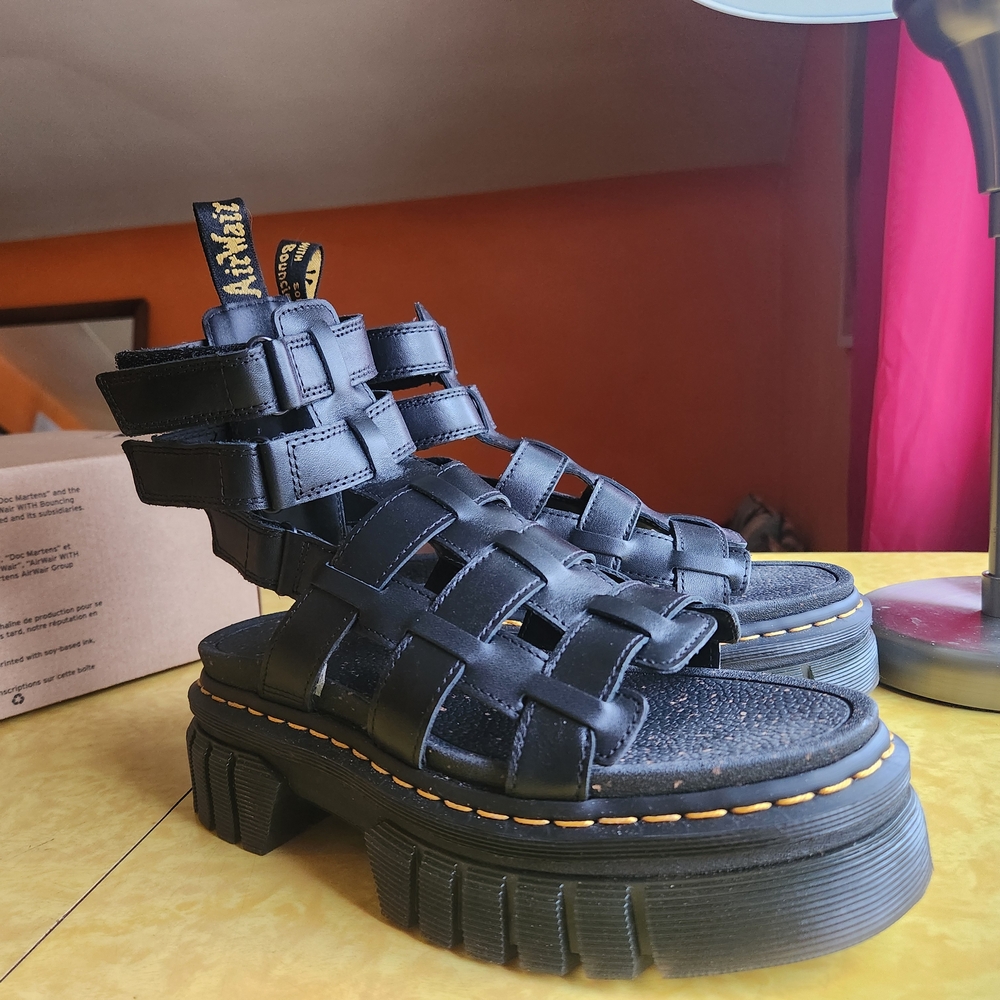 Dr. Martens Ricki Black Gladiator Sandals